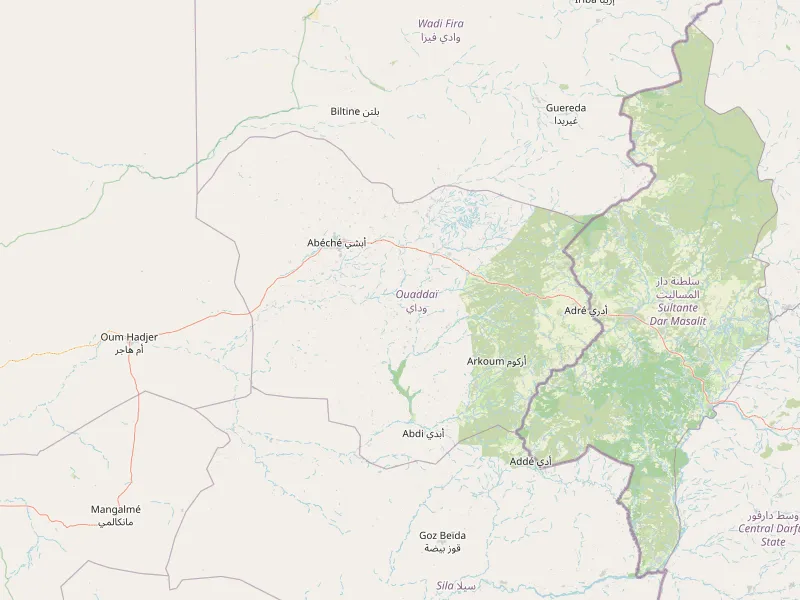 Karte von Region Wadai herunterladen