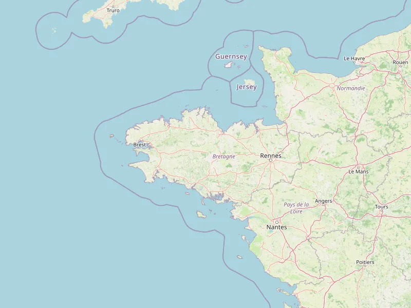 Download map of Brittany