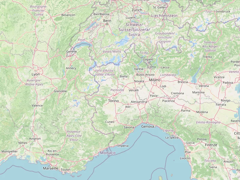 Download map of Piedmont