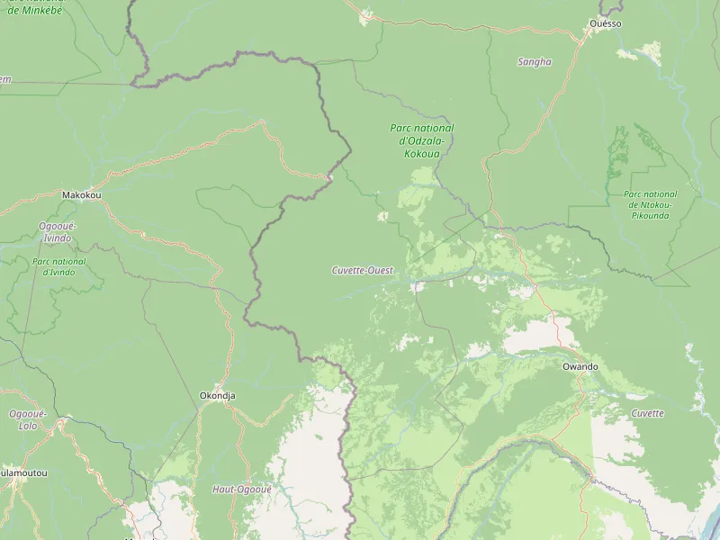 Download map of Cuvette-Ouest Department