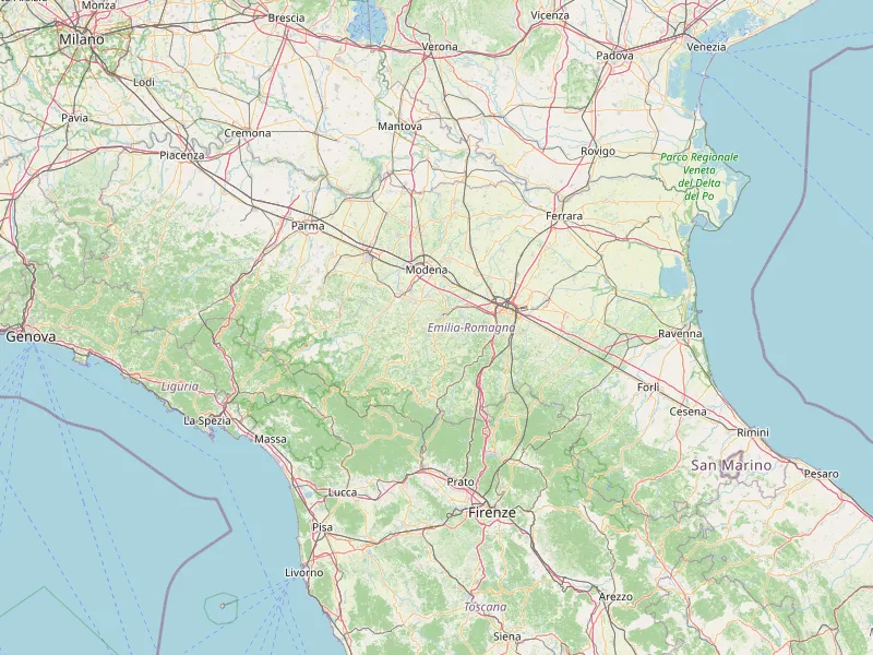 Scarica mappa di Emilia-Romagna