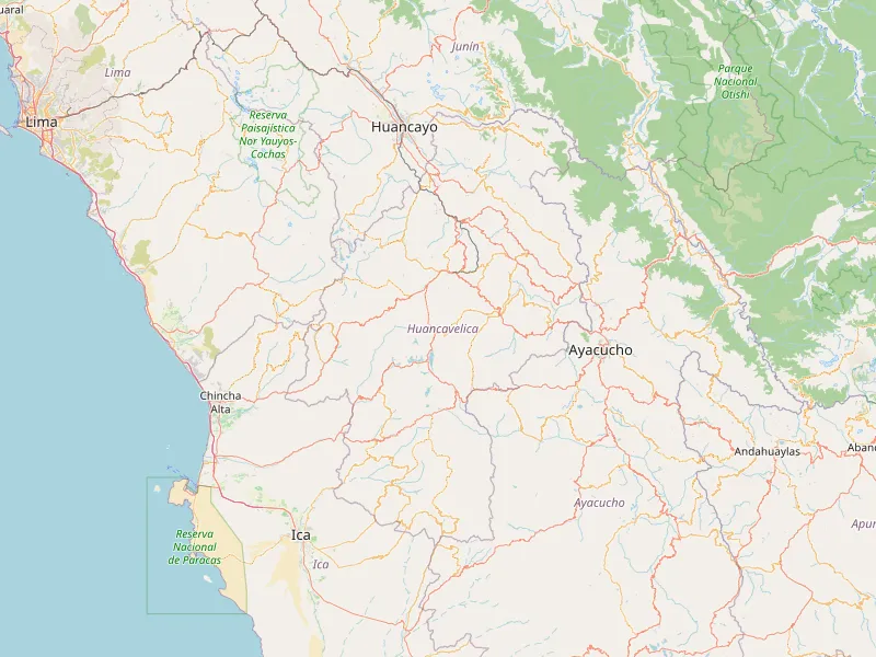 Descargar mapa de Huancavelica