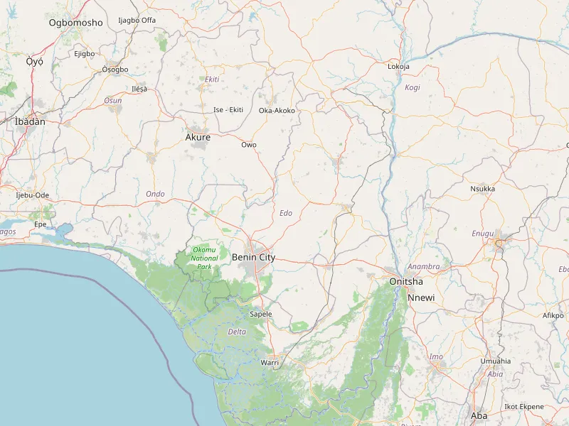 Edo Stateの地図をダウンロード