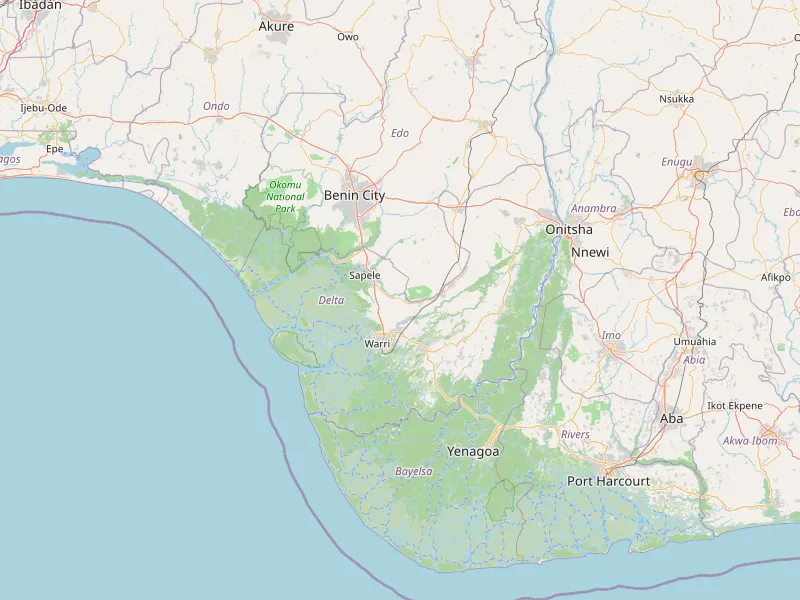 Download map of Delta State