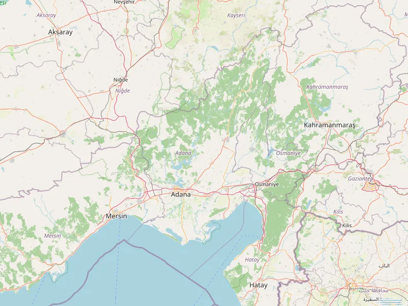 Adanaの地図をダウンロード