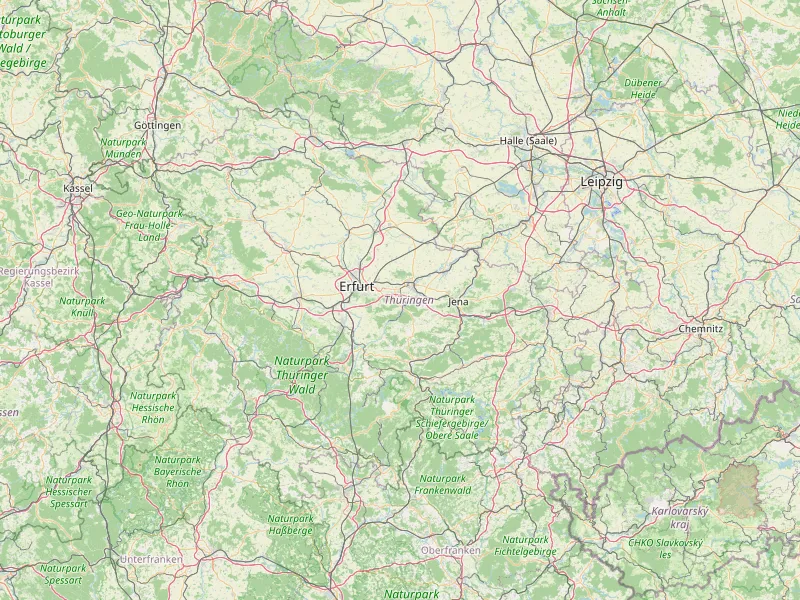 Pobierz mape Thuringia