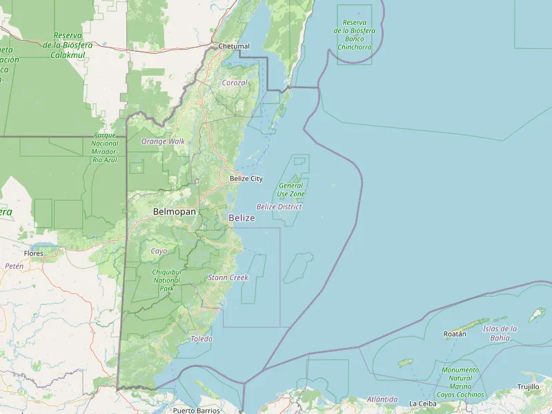 Belize District haritasini indir