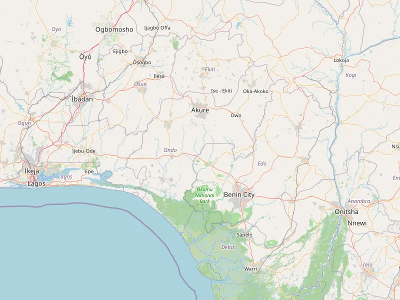 Download map of Ondo State