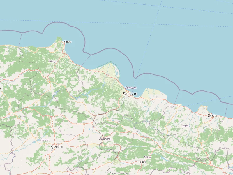 Download map of Samsun