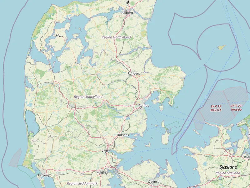 تحميل خريطة Central Denmark Region