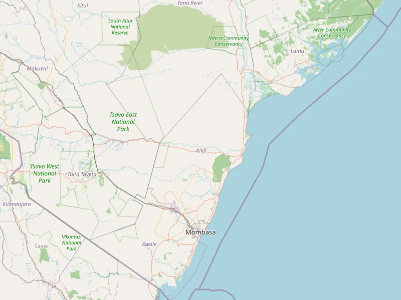 Scarica mappa di Kilifi County