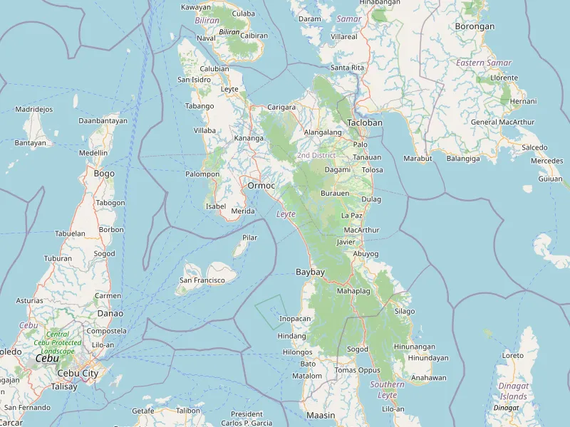Download map of Leyte