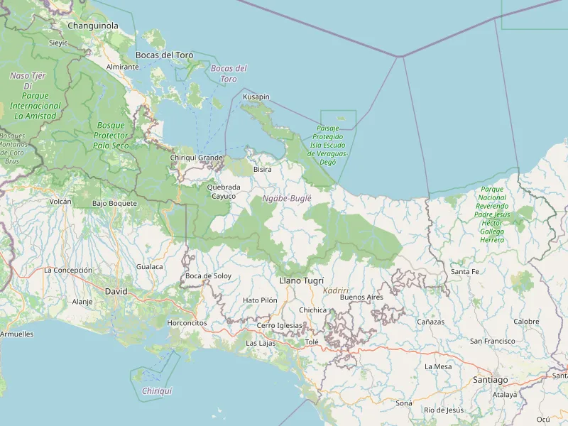 Download map of Ngäbe-Buglé