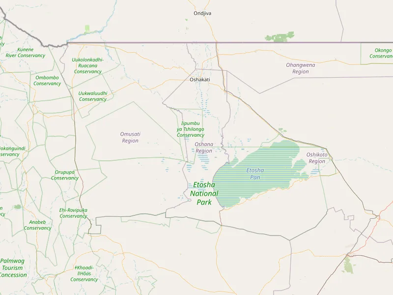 Download map of Oshana