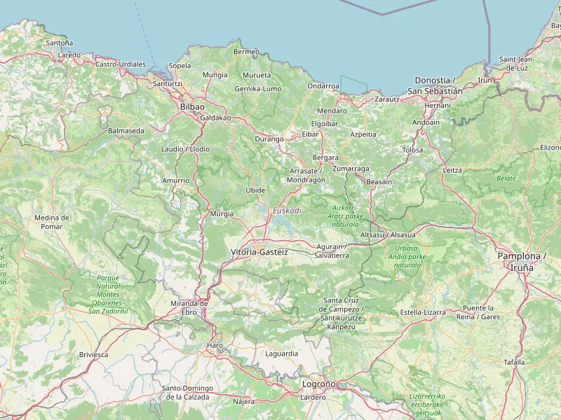 Download map of Autonomous Community of the Basque Country