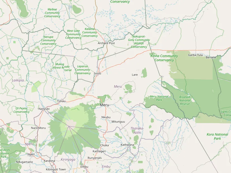 Pobierz mape Meru County