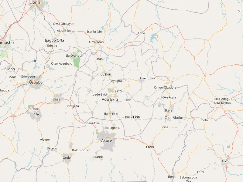 Scarica mappa di Ekiti State