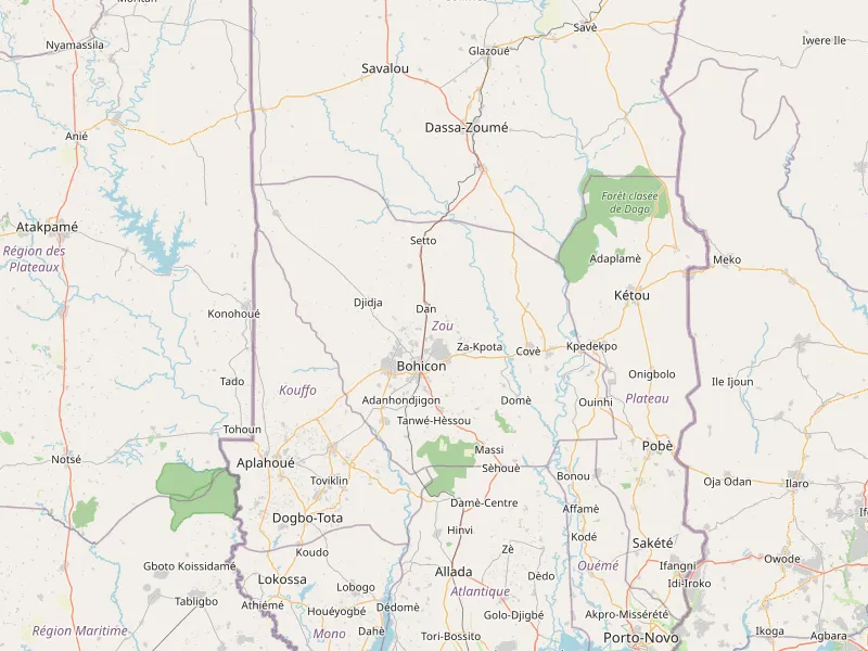 Descargar mapa de Departamento de Zou