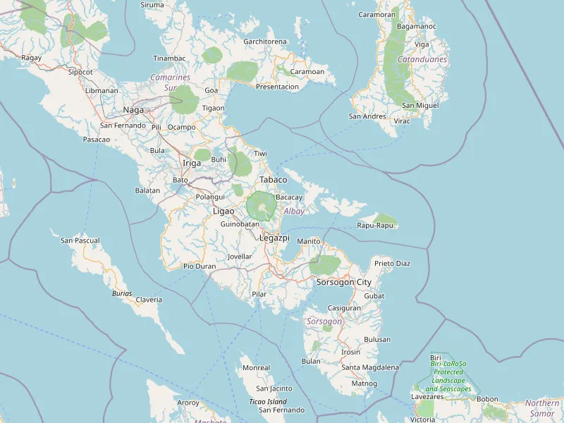 Download map of Albay