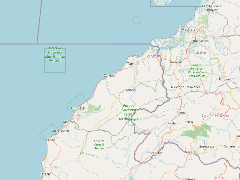 Download kaart van Tumbes