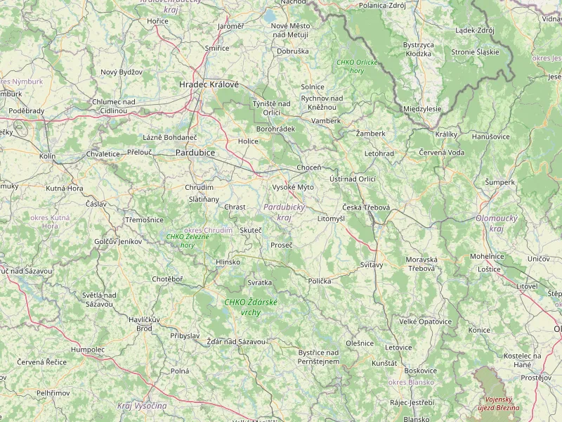 下载Pardubice Region地图