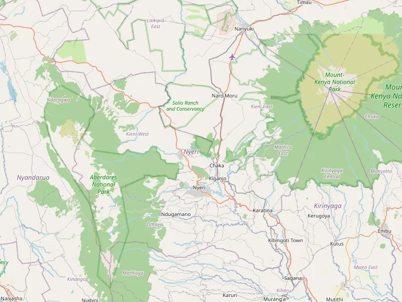 Descargar mapa de Nyeri
