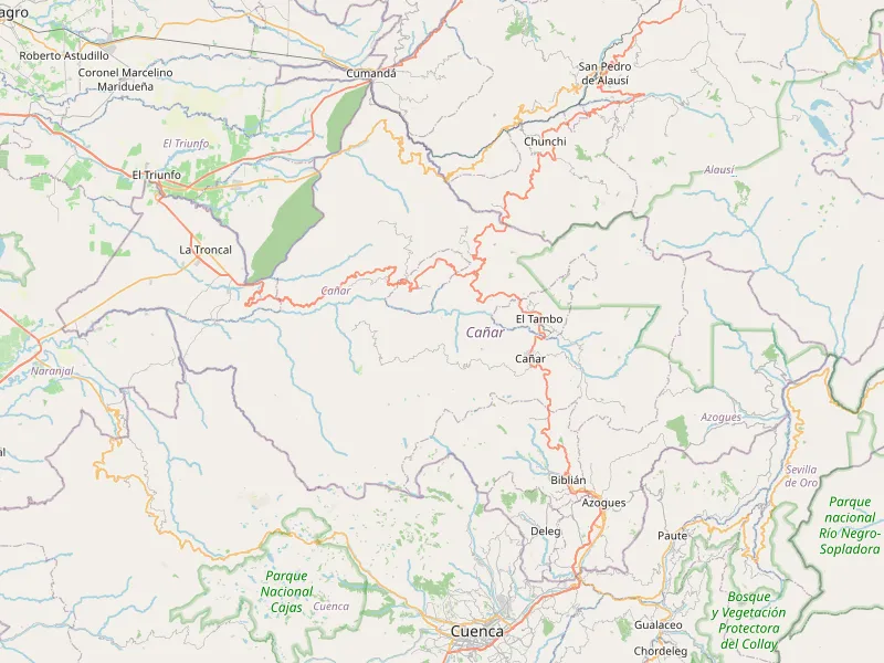 Download map of Cañar