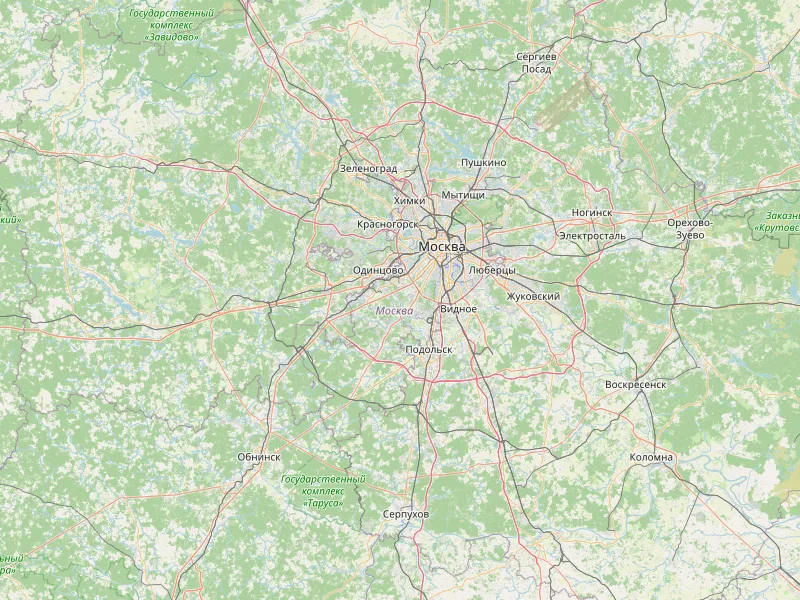 Download map of Moscow
