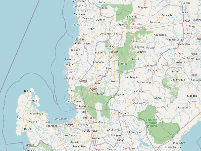 Baixar mapa de Benguet