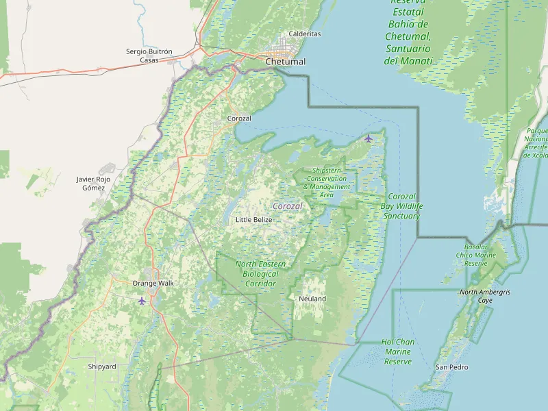 Download map of Corozal