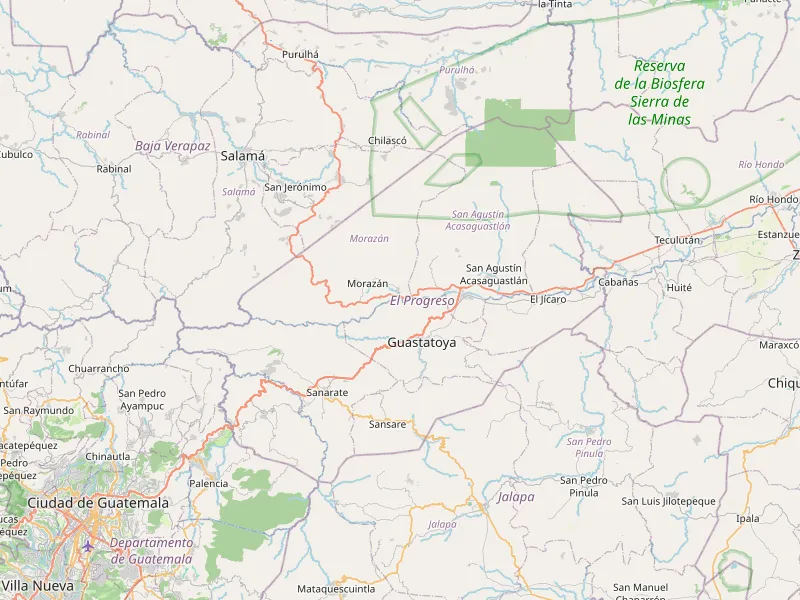 Download map of El Progreso