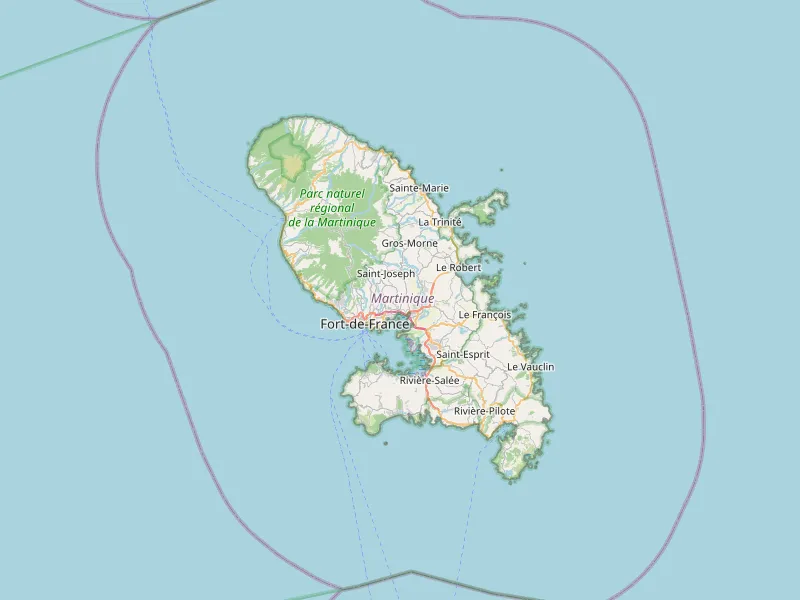 Martiniqueの地図をダウンロード