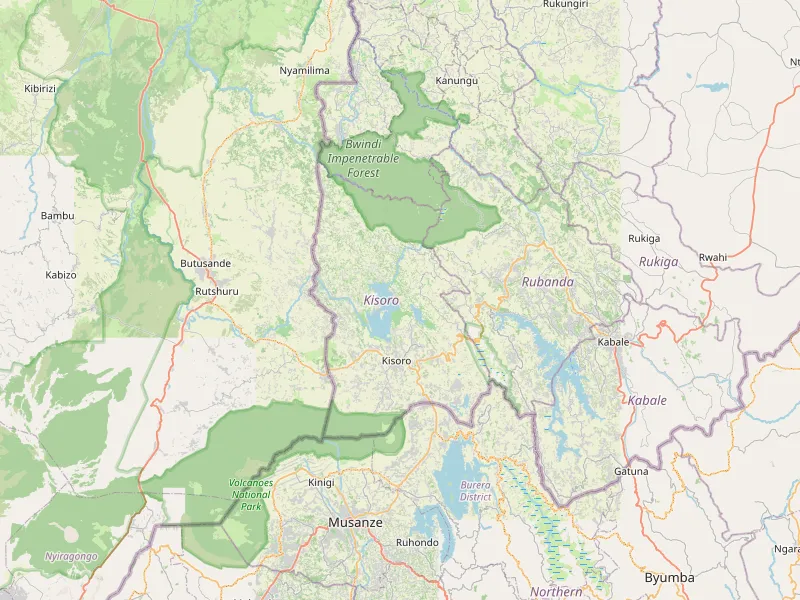 ดาวน์โหลดแผนที่ Kisoro