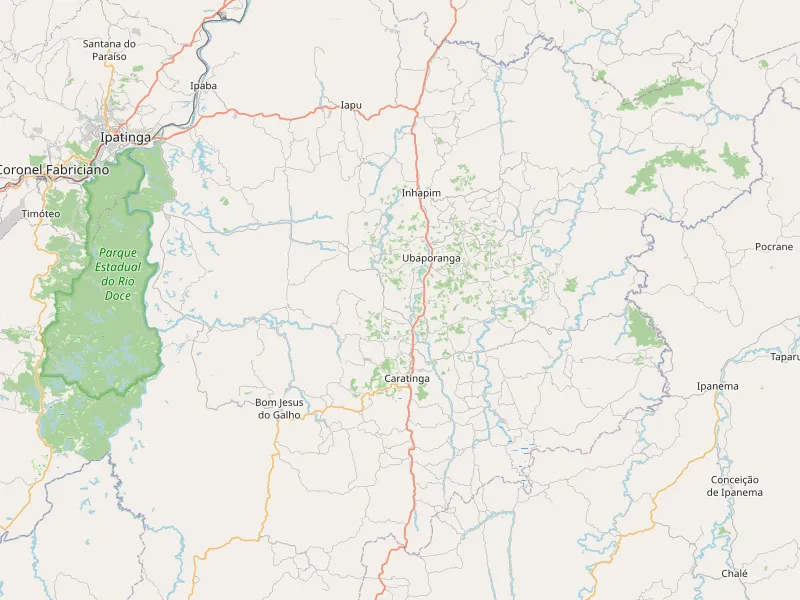 Télécharger la carte de Caratinga