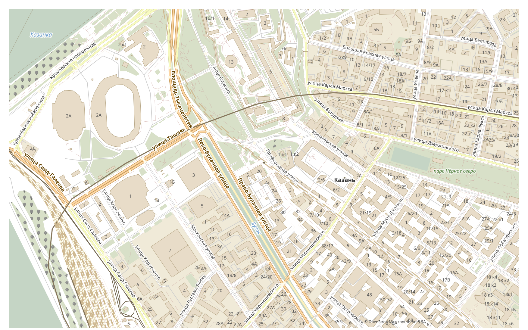 CDR形式のOpenStreetMap地図の例
