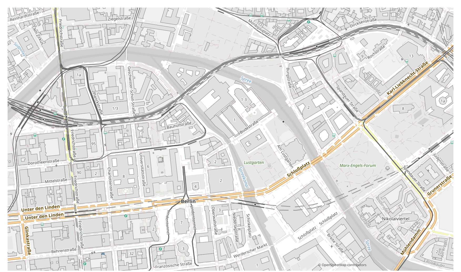 Example OpenStreetMap map in EPS format
