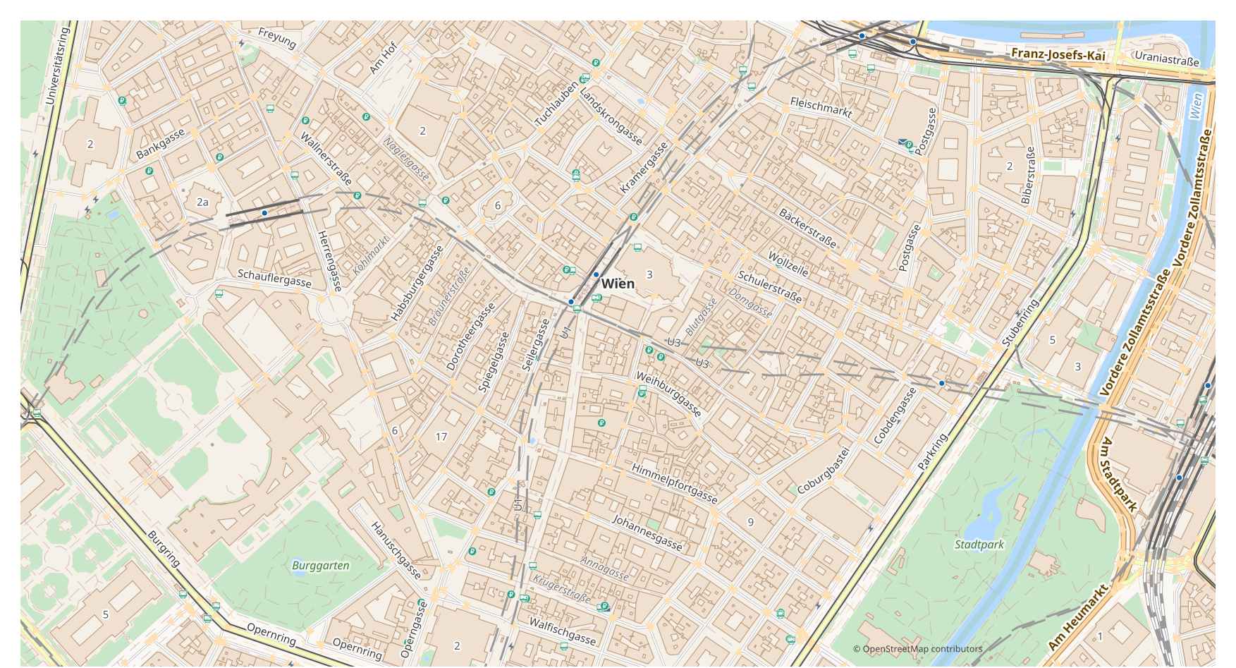 Example OpenStreetMap map in PDF format