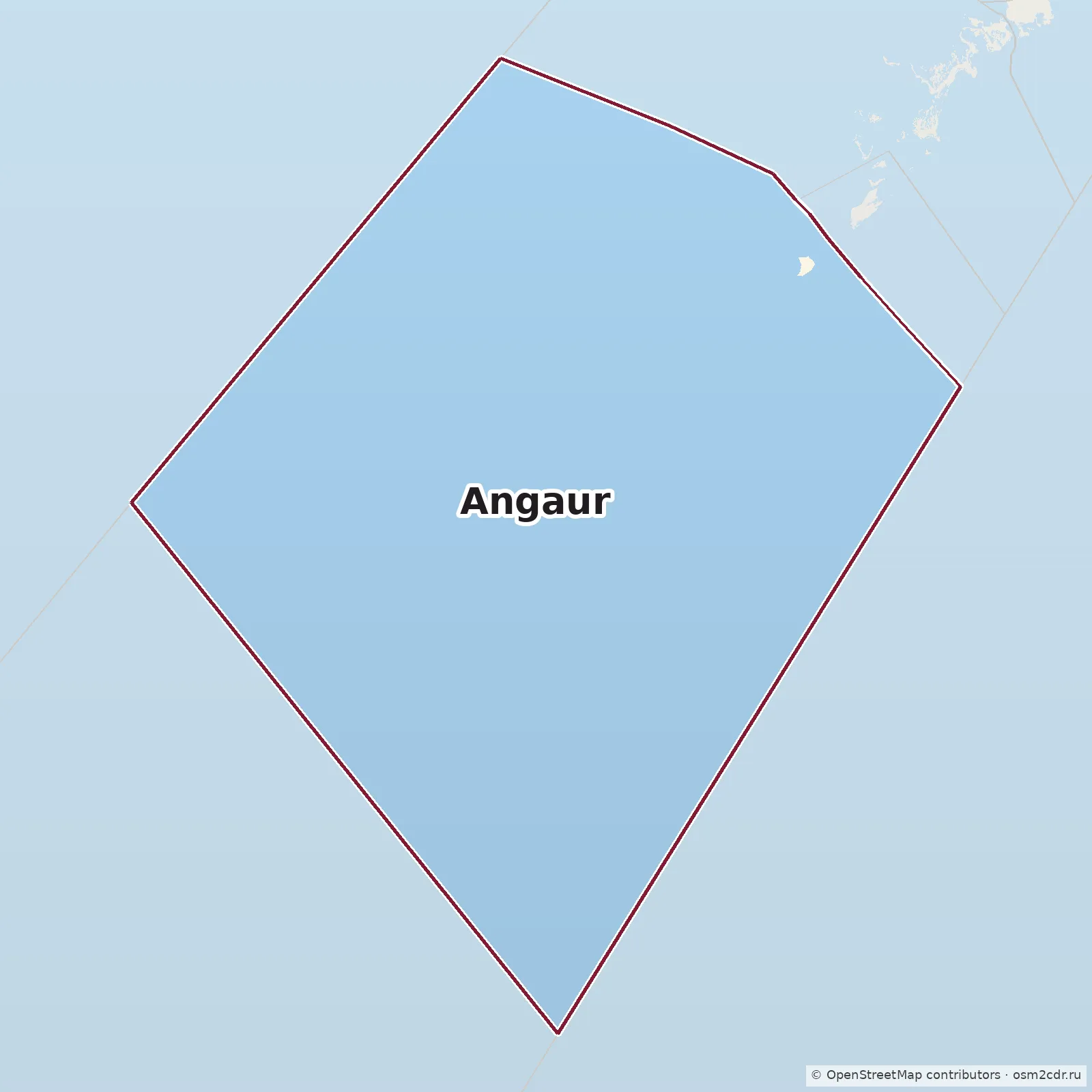 Map of Angaur: standard Map of Angaur: standard