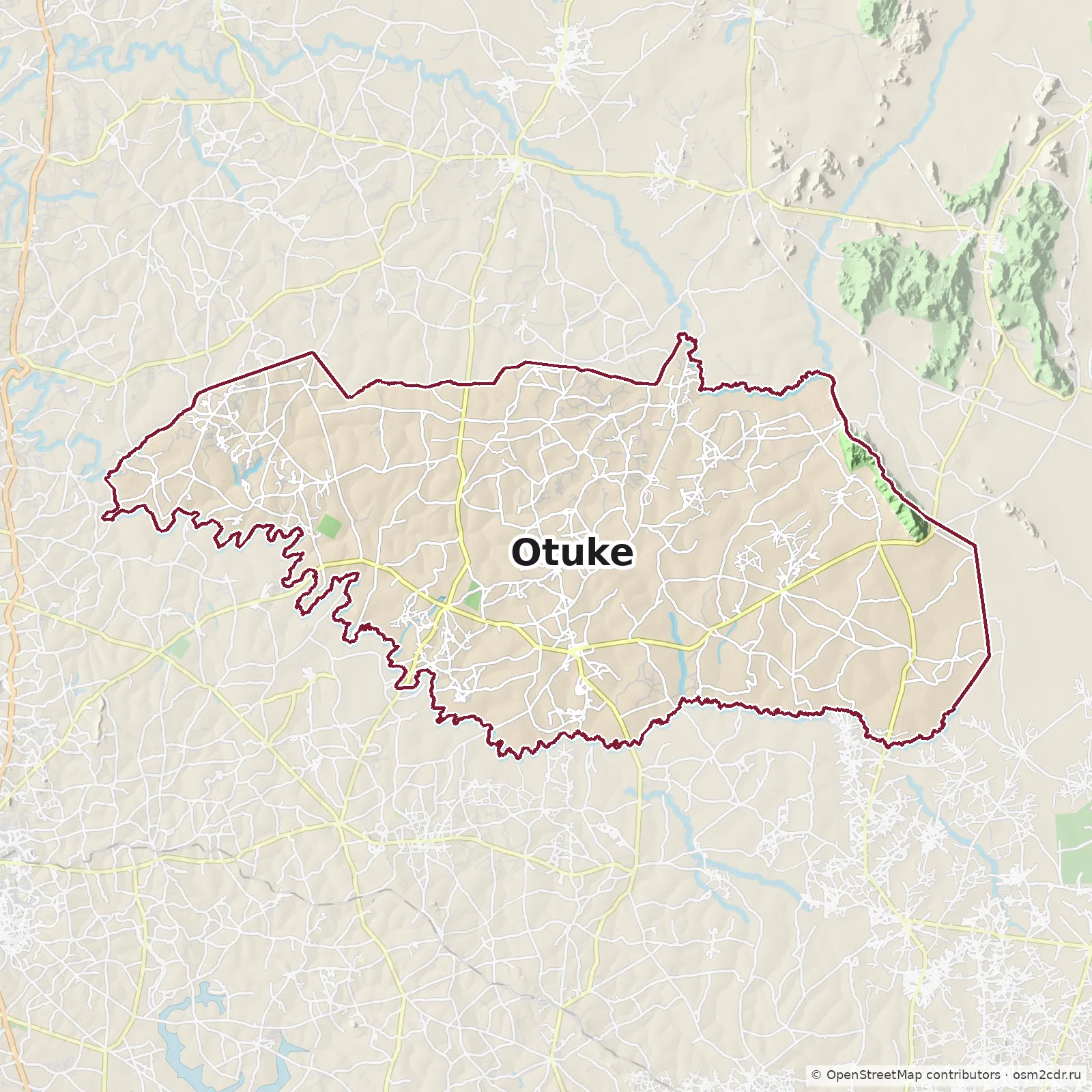 Map of Otuke: standard Map of Otuke: standard