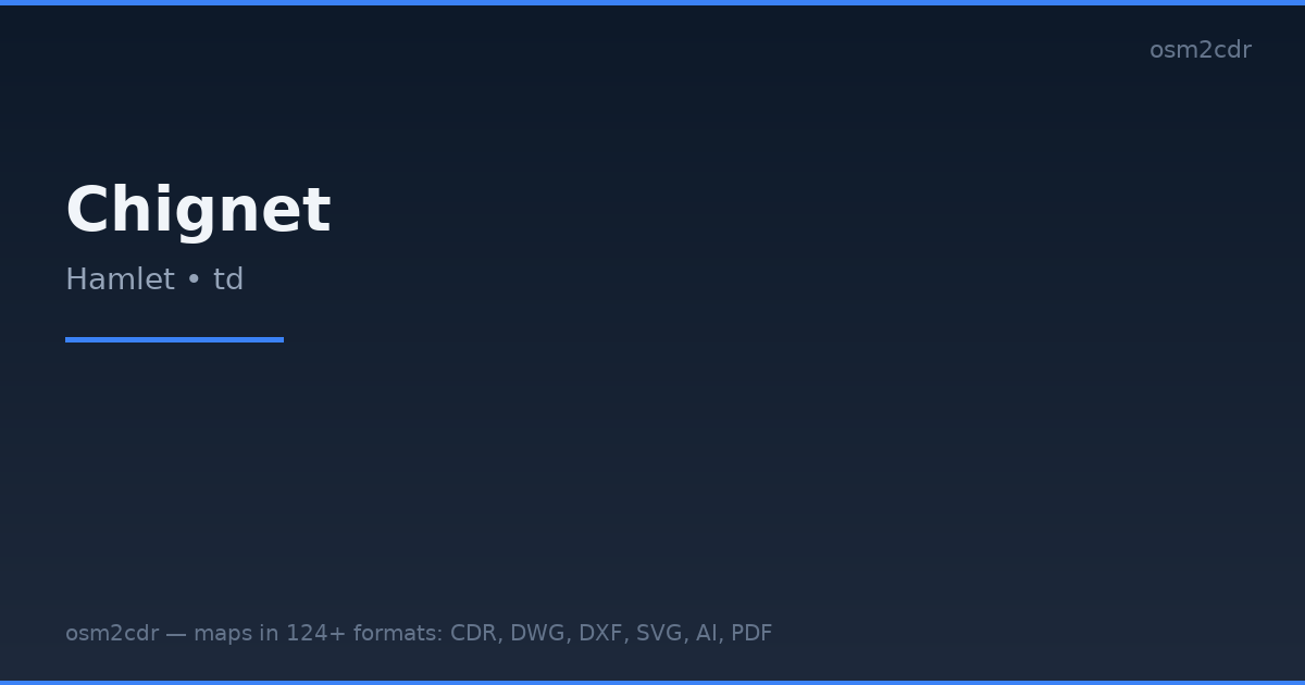 Karte von Chignet im CSV-Format