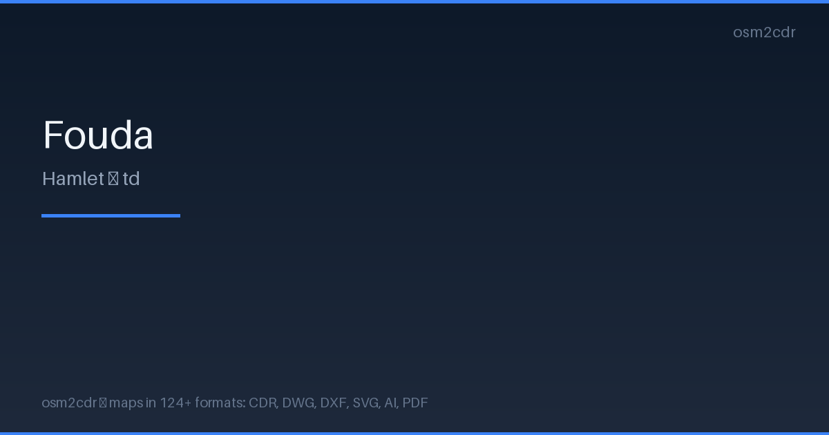FoudaのShapefile形式マップ