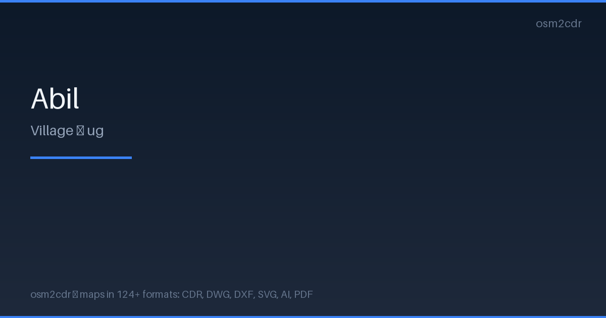 Mapa Abil w formacie PSD