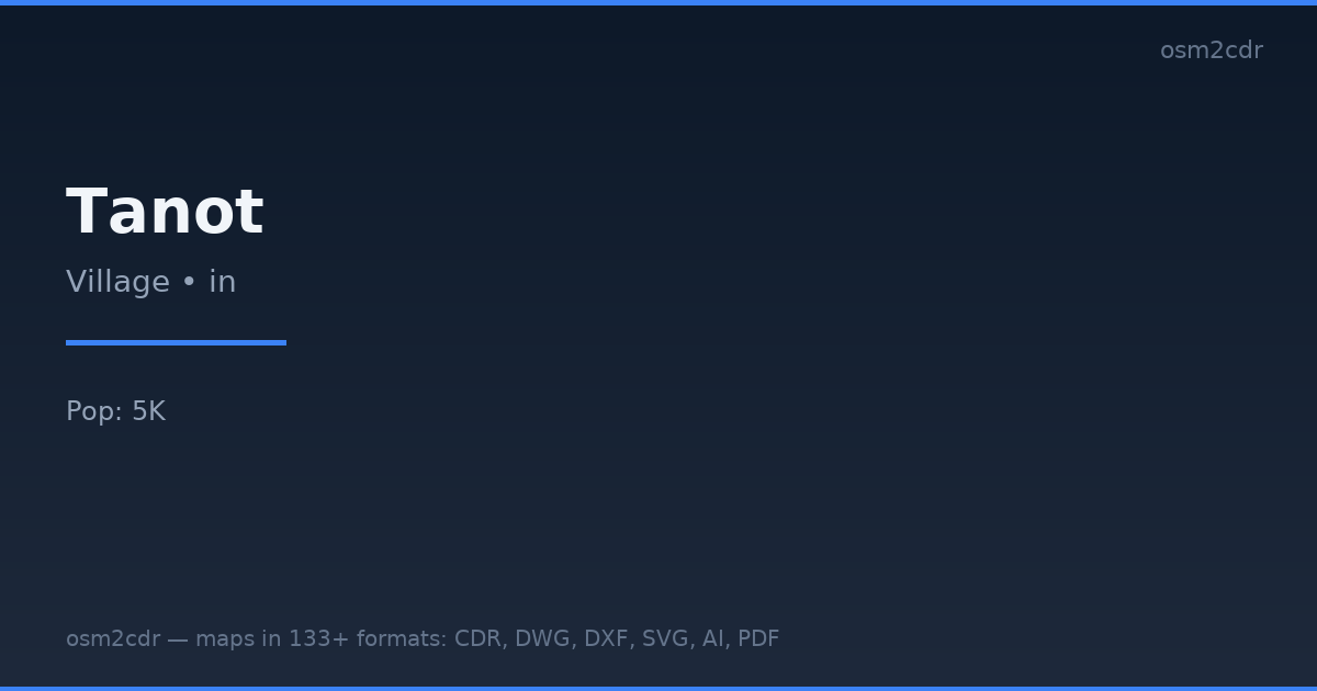 Karte von Tanot im JPEG-Format