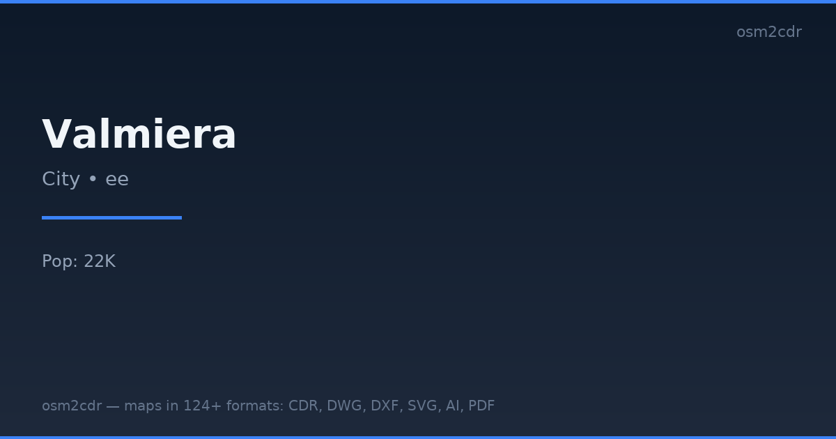 ValmieraのMapInfo TAB形式マップ
