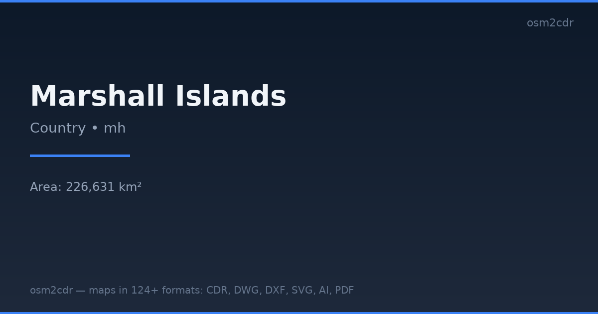 Marshall Islands haritasi KML formatinda