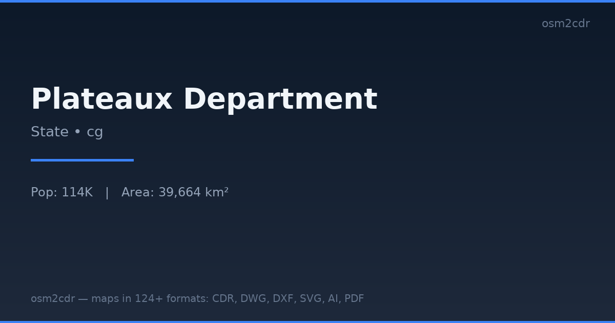 Plateaux Department GML 형식 지도