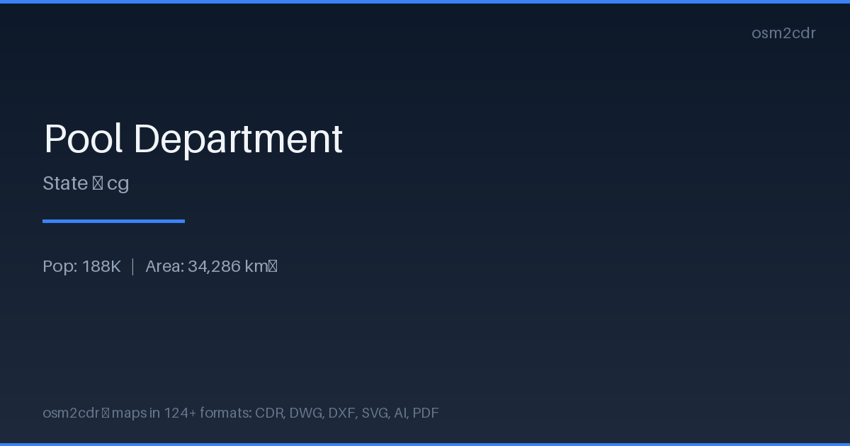Map of Pool Department in STL format