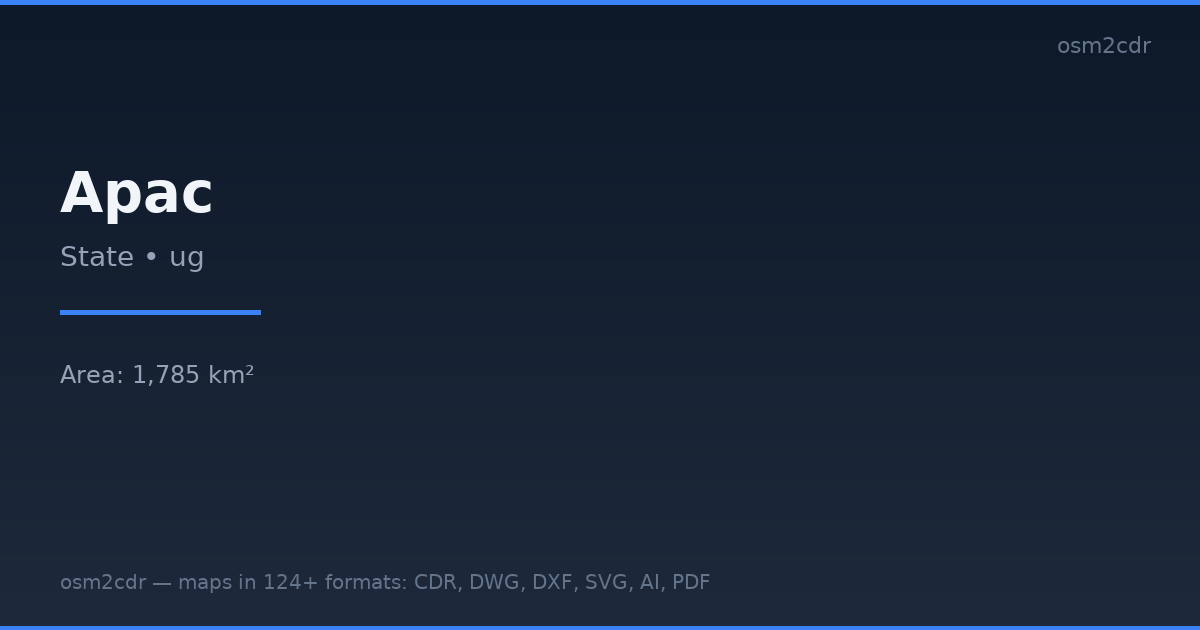 Mapa Apac ve formatu PDF