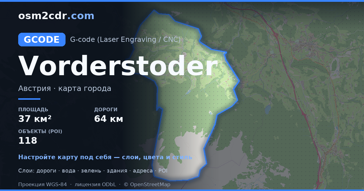 Vorderstoder haritasi G-code formatinda