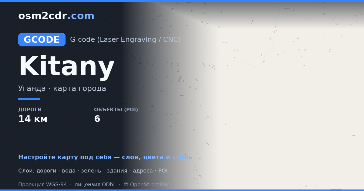 Mapa de Kitany en formato G-code